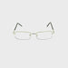 Simple Aesthetic Half Frame Metal Reading Glasses Silver Frame