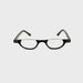 Belly Up High Power Semi-Rimless Readers with Tortoise Spring Temple Reading Glasses up to +6.00 Tortoise