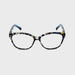 Cut A Rug High Power Large Oval Shape Spring Temple Reading Glasses up to +6.00 Blue Frame