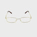 The Standard Squared Metal High Power Reading Glasses Gold Frame