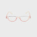 Peepers High Power Semi-Rimless Fun Colors Topless Half-Moon Reading Glasses up to +4.00 Salmon