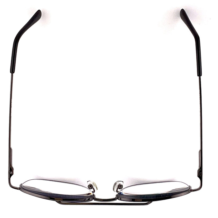 Sauced Clear Fully Magnified Gunmetal Aviator Reading Glasses Fully Magnified Reading Glasses 