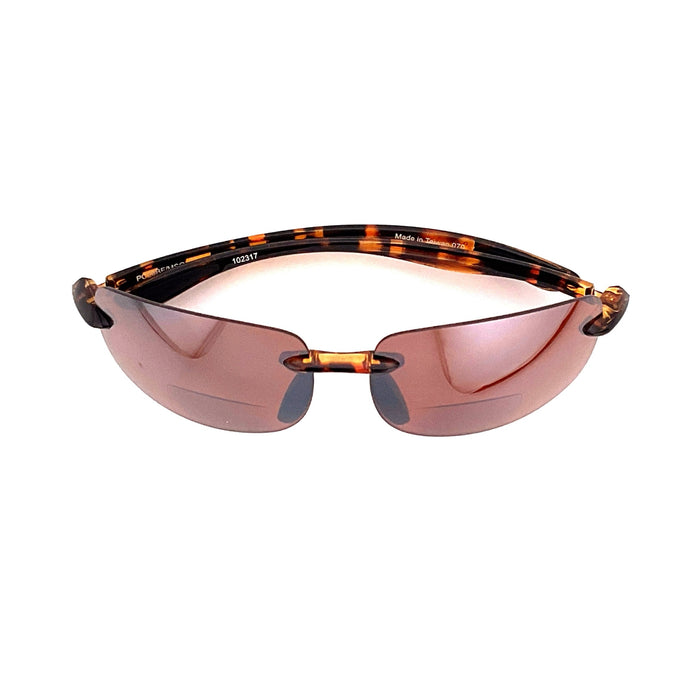 Shotgun Amber Tinted Rimless Shooting & Hunting Sports Bifocal Sunglasses Night Driver 