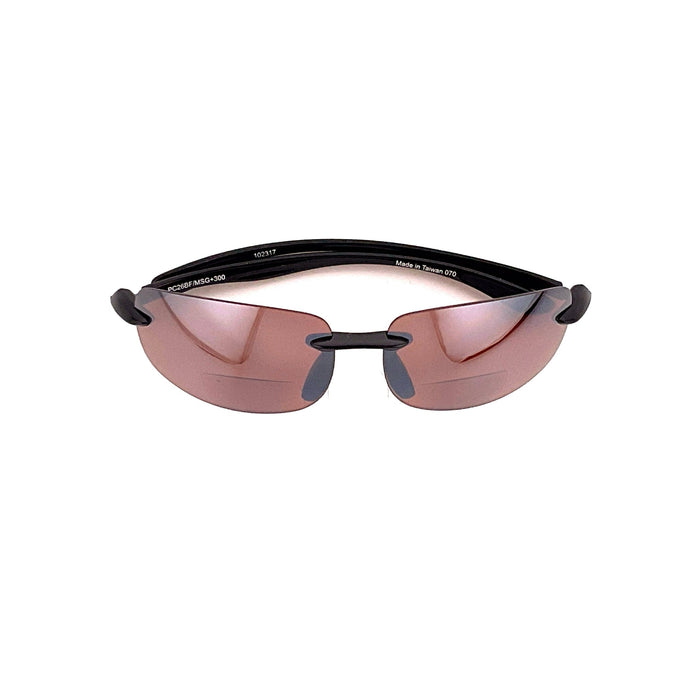 Shotgun Amber Tinted Rimless Shooting & Hunting Sports Bifocal Sunglasses Night Driver 