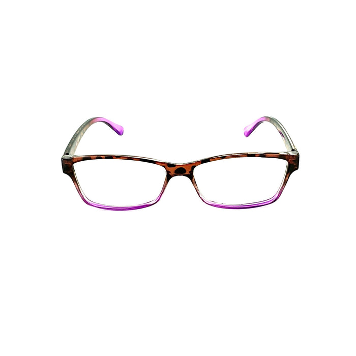 Stellar Half Tortoise Reading Glasses Fully Magnified Reading Glasses +1.00 Purple 