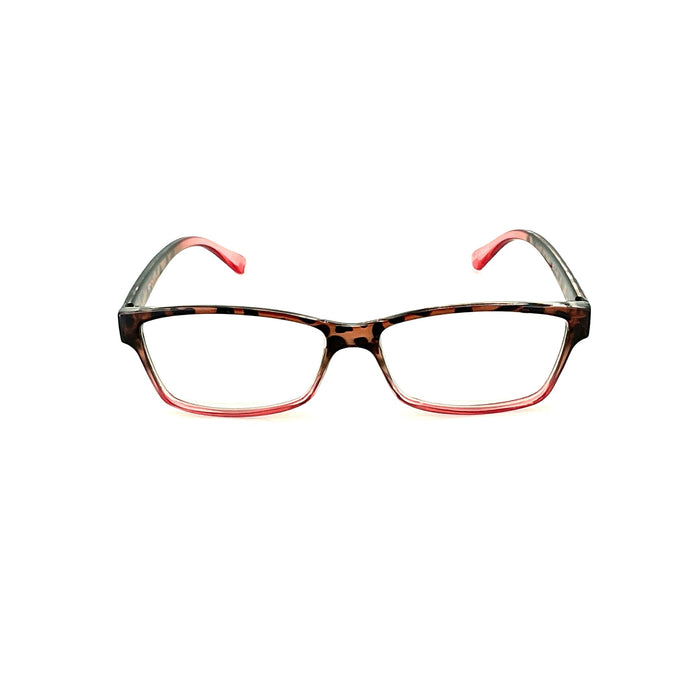 Stellar Half Tortoise Reading Glasses Fully Magnified Reading Glasses +1.00 Red 