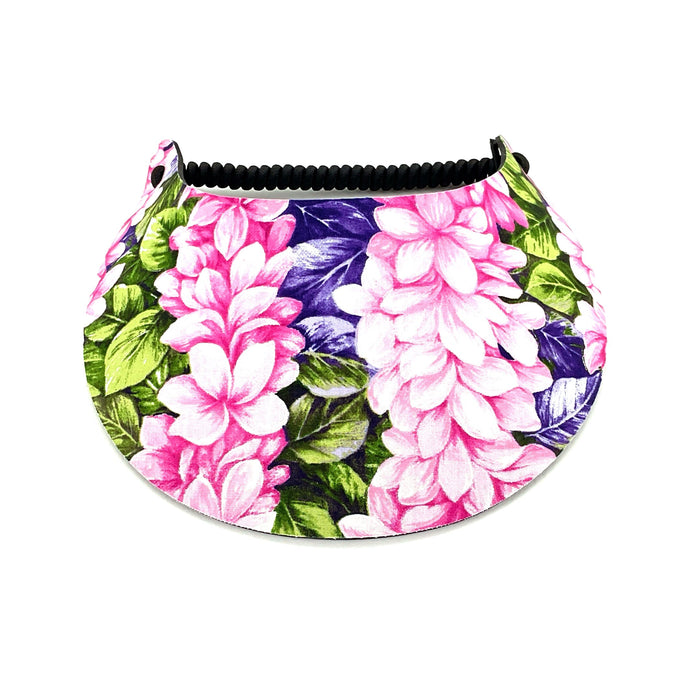 Tropical Print Foam Sun Visor Foam Visors Flower Lie Medium 