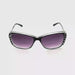 Fox Rhinestone Glitz Bifocal Reading Sunglasses Black Frame