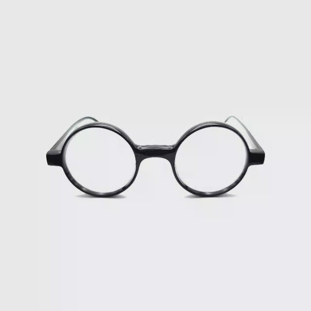 Well Rounded The Round Plastic Shape Reading Glasses Black frame