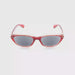 Oval Cat eye Reading Sunglasses with Fully Magnified Lenses red frame single power
