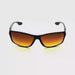 Clutch Amber Lens Anti-Glare High Density Sport Wrap Bifocal Reading Sunglasses black frame amber lens