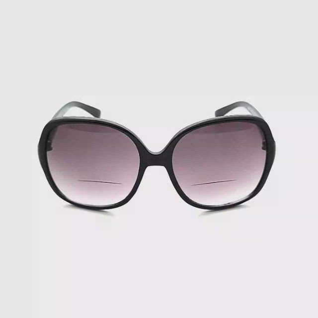 Fantabulous Ladies XL Butterfly Lens Bifocal Reading Sunglasses black frame