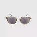 Fab Rivet Metal Bridge Round Reading Sunglasses with Fully Magnified Lenses gray tortoise