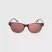 Awesome Wayfarer Keyhole Reading Sunglasses with Fully Magnified Lenses brown frame