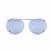 46mm Small Round Mirrored Clip on Sunglasses clip-on/flip-up Gunmetal 
