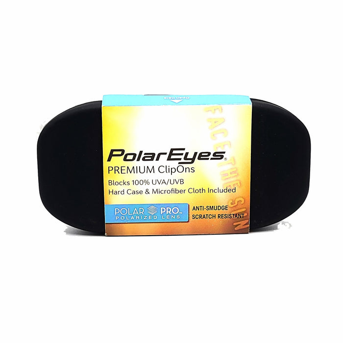 52mm Rectangular Polar Eyes Premium Polarized Clip On REC 1 52 clip-on/flip-up 