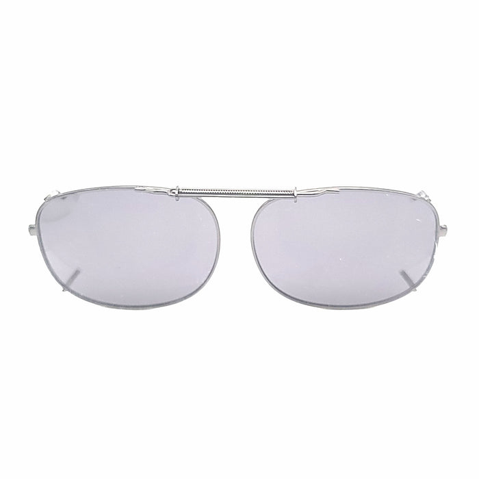 54mm Polarized Gray Smoke and Amber Lens Clip on Sunglasses clip-on/flip-up Smoke 