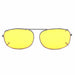 54mm Yellow Lens Night Driving Clip on Sunglasses clip-on/flip-up 