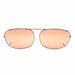 56mm Polarized Smoke and Driving Lens Clip on Sunglasses clip-on/flip-up Amber 