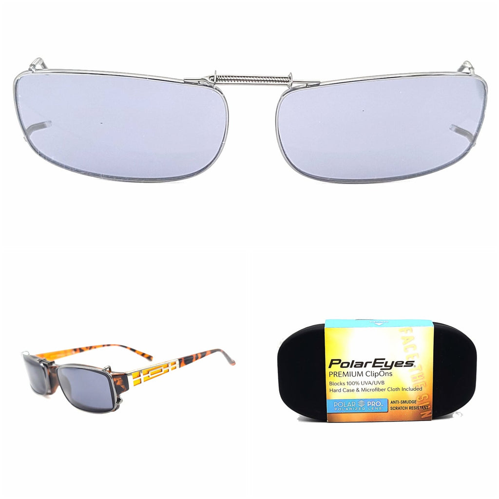 Prescription Glasses Clip On Sunglasses 56 Rec 56mm Rectangular