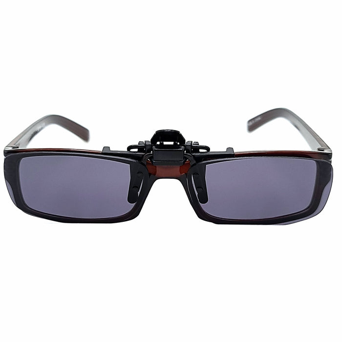 56mm Vision Guard Medium Polarized Flip-up Clip on Sunglasses clip-on/flip-up 