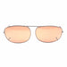 58mm Polarized Smoke and Driving Lens Clip on Sunglasses clip-on/flip-up Amber 