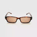 Premium Small Rectangular Frame Reading Sunglasses with Fully Magnified Lenses tortoise frame single power reader