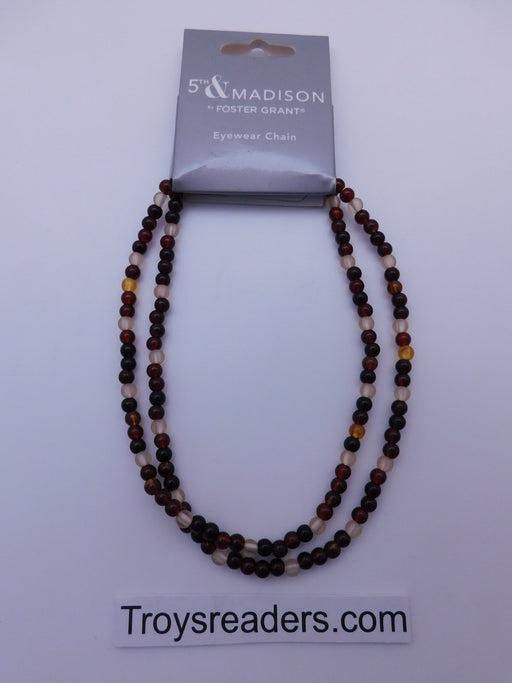 5th & Madison Amber, Black Eyeglass Chain Cords 