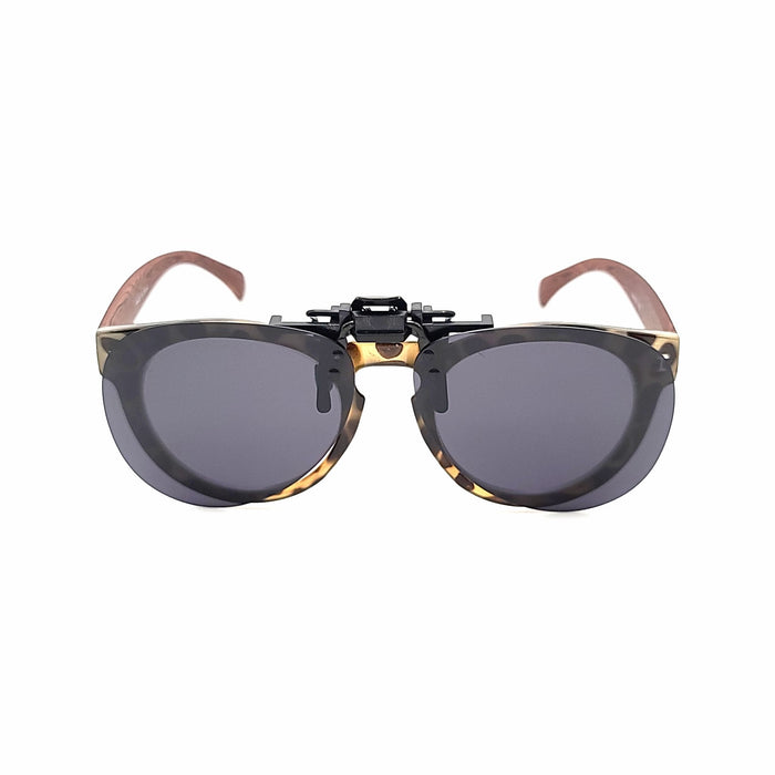 60mm Polarized Aviator Clip on Flip up Sunglasses clip-on/flip-up 