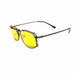 58mm Yellow Lens Night Driving Clip on Sunglasses clip-on/flip-up 