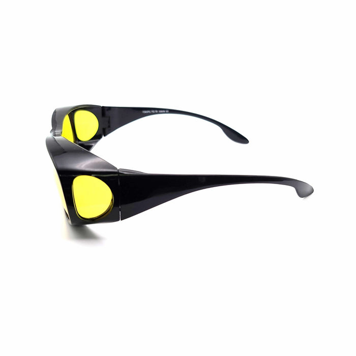 63 MM Polarized Night Driving Fit Overs Fit Over Sunglasses 