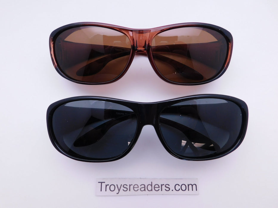 63mm Polarized Fit Over in Two Colors Fit Over Sunglasses 