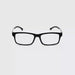 Tommy Clear Fully Magnified Lens Rubberized Flexible Square Frame Reading Glasses with Magnetic Polarized Clip on Lens without clip on