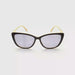 360 view of reading sunglasses MISR4 black frames with white insides smoke lenses