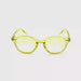 Zen Round Keyhole With Spring Hinge Reading Sunglasses with Fully Magnified Colorful Lenses yellow frames
