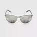 Radioactive Metal Frame Bifocal Reading Sunglasses with Mirrored lenses gunmetal frame