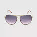 Tune Out Unique Metal Frame Aviator Bifocal Reading Sunglasses Gold Frame