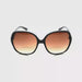 Fantabulous Ladies XL Butterfly Lens Bifocal Reading Sunglasses black frame amber lens