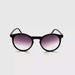 Hipster Wood Look Round Keyhole Reading Sunglasses with Fully Magnified Lenses black frames single power lens