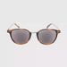 Fab Rivet Metal Bridge Round Reading Sunglasses with Fully Magnified Lenses tortiose