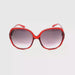 Fantabulous Ladies XL Butterfly Lens Bifocal Reading Sunglasses red frame
