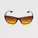 Clutch Amber Lens Anti-Glare High Density Sport Wrap Bifocal Reading Sunglasses tortoise frame amber lenses