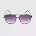 Tune Out Unique Metal Frame Aviator Bifocal Reading Sunglasses black frame