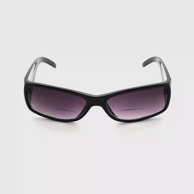 Rectangular Bifocal Reading Sunglasses black frame