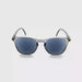 Catch Some Round Keyhole Reading Sunglasses with Fully Magnified Lenses clear gray frame single power