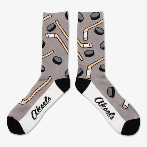 Aksels Hockey Gray Socks One Size Fits Most Socks 