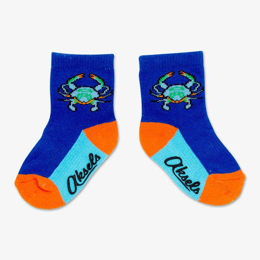 Aksels Kids Blue Crab Socks 