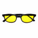 All Black Night Driving Yellow Lens With Wide Fit Sunglasses in Two Colors Night Driver 