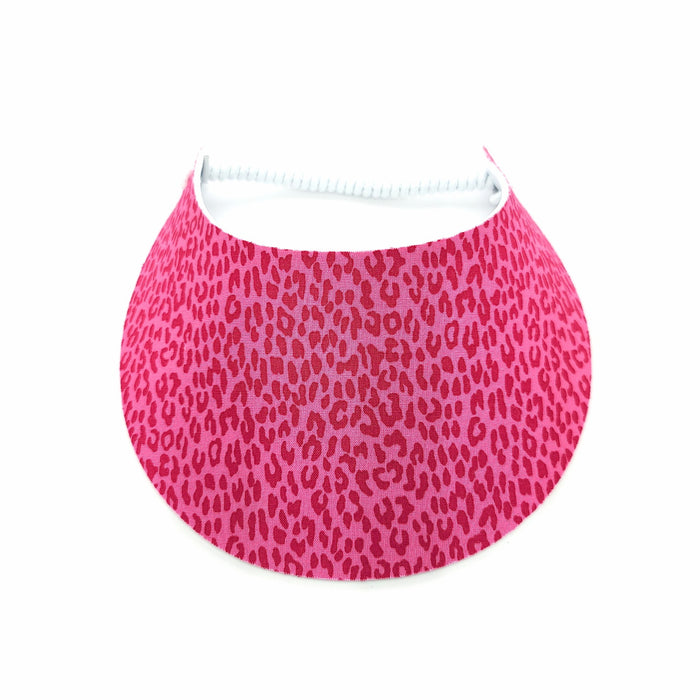 Animal Skins Print Foam Sun Visor in Foam Visors Pink Cheetah Medium 
