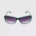 Fox Rhinestone Glitz Bifocal Reading Sunglasses Green Frame